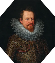 Porträtt av Vincenzo Gonzaga 1562-1612, hertig av Mantua, tidigt 1600-tal..