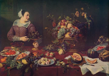 La Vendedora De Frutas, Fruktförsäljaren, 1636, ca 1934