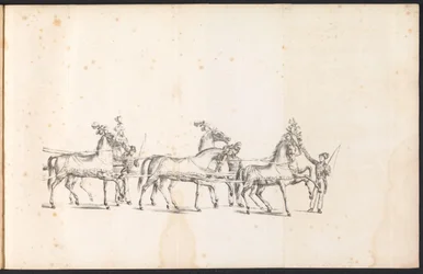 Spännvidden av den första flöten i processionen för Saint Rombout, 1825