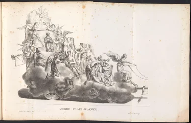 Fjärde flottören i processionen för Saint Rombout, 1825 Fjärde Prael-waegen (titel på objekt)