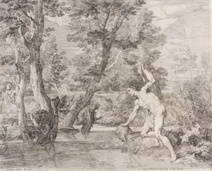 Narcissus och eko, 1600-talet.