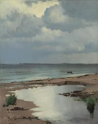 Från stranden vid Hornbæk