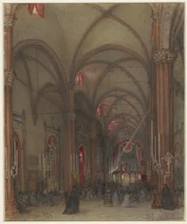 Interiör av Duomo i Verona