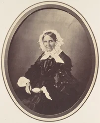 [Porträtt av en äldre kvinna], 1850-60-tal.