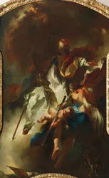 St. Narcissus in Glory, cirka 1754, av Franz Anton Maulbertsch (1724-17969, olja på duk