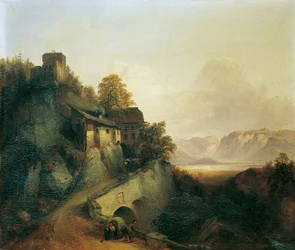 Bergsväg i Tyrolen