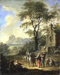 Landskap (olja på koppar)