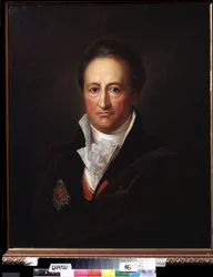 Porträtt av författaren Johann Wolfgang von Goethe (1749-1832) (Porträtt av författaren J.W. von Goethe). Målning av Gerhard von Kugelgen (1772-1820), olja på duk