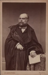 Porträtt av pianisten och kompositören Adolph von Henselt 1814-1889, ca 1860.