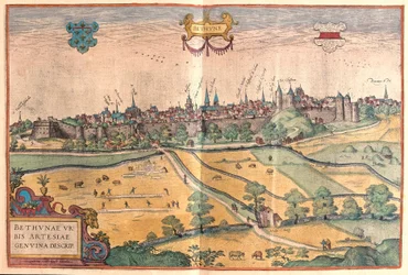 Bethune i Pas de Calais, Frankrike (gravyr