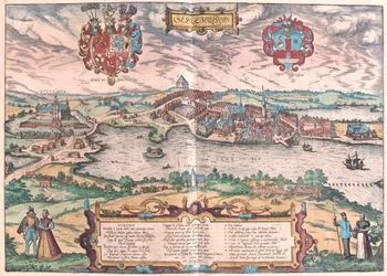 Gottorf slott i Schleswig (Norra Tyskland) (gravyr