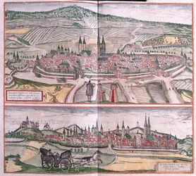 Halberstadt och Quedlinburg, Tyskland (gravyr