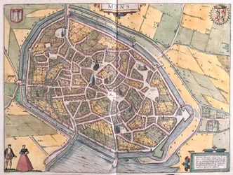 Mons, Belgien (gravyr