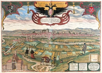 Regensburg med kejsar Rudolf II:s vapen, Tyskland