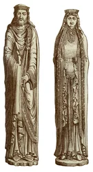 Clovis I och Clotilde hans fru, 1100-talet, 1870