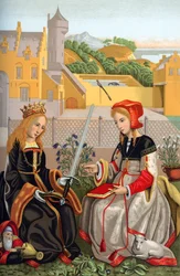 St Catherine och St Agnes, 1400-talet, 1870
