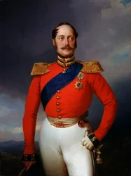 Porträtt av kejsar Nicholas I, 1796-1855, 1847.