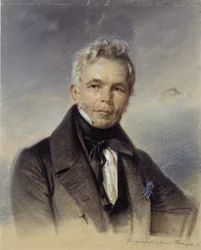 Porträtt av Karl Friedrich Schinkel, 1836