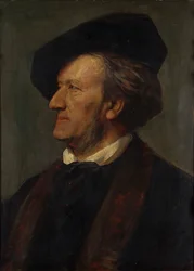Porträtt av kompositören Richard Wagner 1813-1883