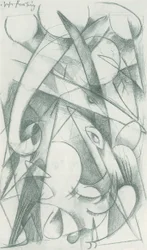 Franz Marc - Skissbok från fältet - Blad 09