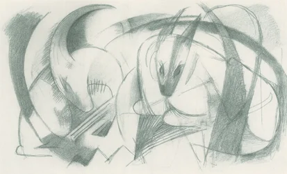 Franz Marc - Skissbok från fältet - Blad 13