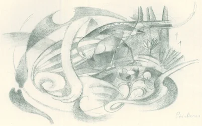 Franz Marc - Skissbok från fältet - Blad 29