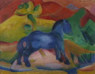 Lilla blå hästens barnbild, 1912.