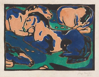 Vilande hästar, 1911-1912.