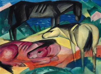 Tre hästar II, 1913.
