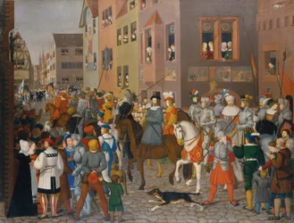 Kung Rudolf av Habsburgs intåg i Basel år 1273