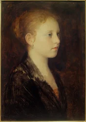 Flicka huvud