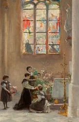 Mariafest i en kyrka i Venedig