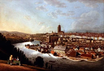 Utsikt över Bern från ovan
