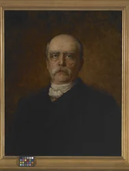 Porträtt av Otto Eduard Leopold Von Bismarck (olja på duk)