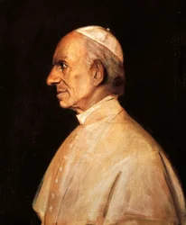 Stående av Pope Leo XIII (Carpineto Romano