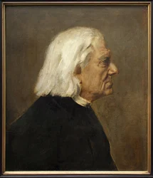 Kompositören Franz Liszt (1811-1886). Målning av Franz von Lenbach (1836-1904), olja på duk