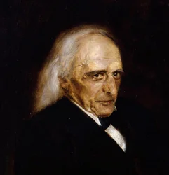 Theodor Mommsen (1817 - 1903), historia tyska - Porträtt av Theodor Mommsen (1817-1903) Detalj av Lenbach, Franz, von (1836-1904)