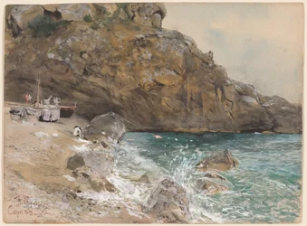 Stranden vid Marina Piccola, Capri
