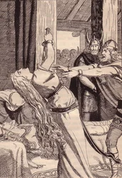 Illustration till The Edda: Germanic Gods and Heroes av Hans von Wolzogen