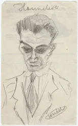 Porträtt av Walter Hasenclever 1890-1940, början av 1930-talet
