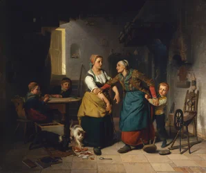 Familjesorger (olja på duk)