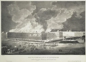 Brand i Vinterpalatset den 29 december 1837, c.1838