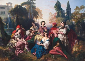 Decamerone. Komposition inspirerad av Giovanni Boccaccios novellsamling (Jean Boccace)