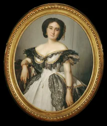 Portrait de femme - porträtt av en dam ...