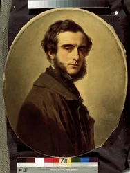 Porträtt av greve Pavel Petrovich Shuvalov (1830-1908) (Porträtt av greve Pavel P.Shuvalov). Målning av Franz Xavier Winterhalter (1805-1873). Olja på duk, 65 x 55 cm