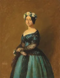 Porträtt av Augusta, prinsessan av Preussen, 1846