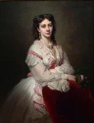 Porträtt av grevinnan Maria Branicka 1843-1918, född prinsessa Sapieha, 1865