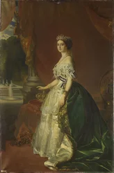 Porträtt av Eugénie de Montijo 1826-1920, fransmännens kejsarinna, 1853