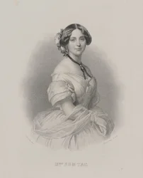 Porträtt av operasångerskan Henriette Sontag 1806-1854, ca. 1850.