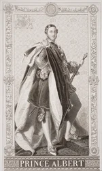 Prins Albert (1819-61) från "Illustrationer av engelsk och skotsk historia" volym II